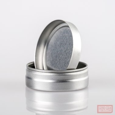 4ml Brushed Aluminium Seamless Tin
