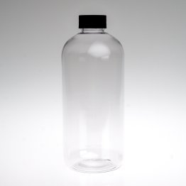 500ml Round PET Bottle with Black Cap