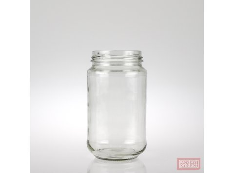 375ml Clear Glass Food Jar Only 63mm TW