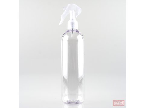 500ml Tall PET Plastic Pharmacy Bottle with Locking Trigger Spray