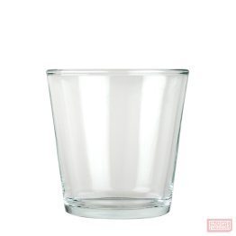150ml Small Tapered Candle Glass Clear